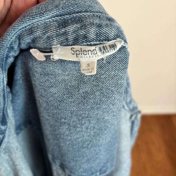 B39 Splendid Denim Jumpsuit Womens Small Utility Erika - Picture 8 of 9